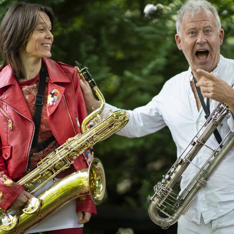 Duo Céline Bonacina et Laurent Dehors ©DR