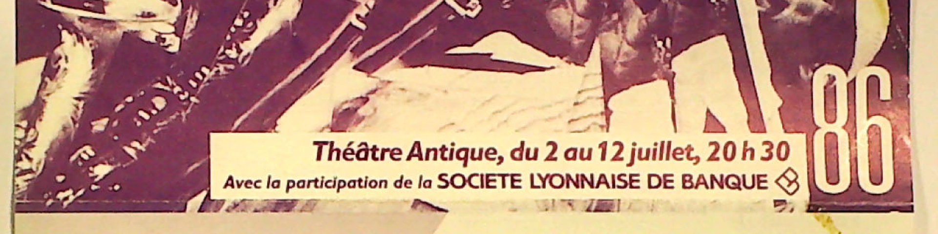 Afficge de l'édition de 1986